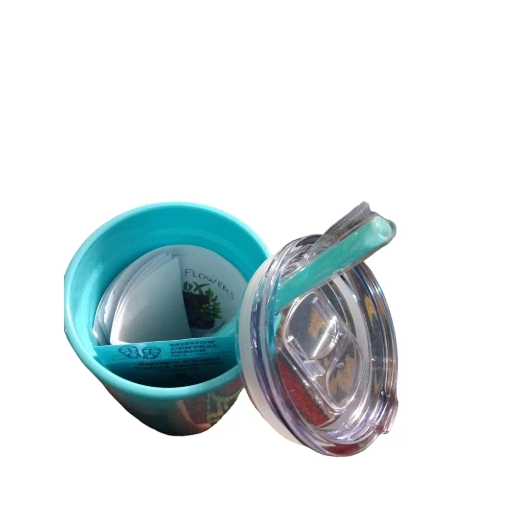 Novelty Nurse Scripture Tumbler Turquoise with Straw & Lid Occupation Gifts - Picture 4 of 6